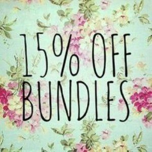 Bundle 2 or More items - 15% off! Offers Welcome